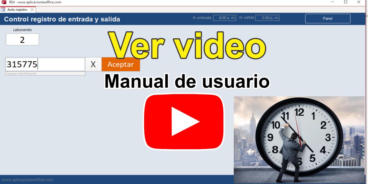 REGISTRO ENTRADA Y SALIDA EMPLEADOS