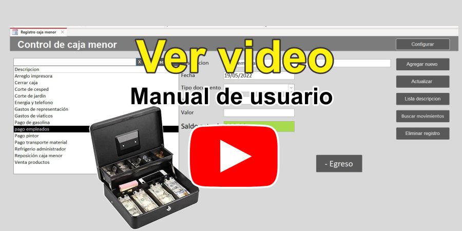 CONTROL DE CAJA MENOR
