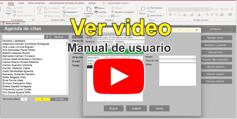 AGENDA DE CITAS CON RECORDATORIO POR WhastApp